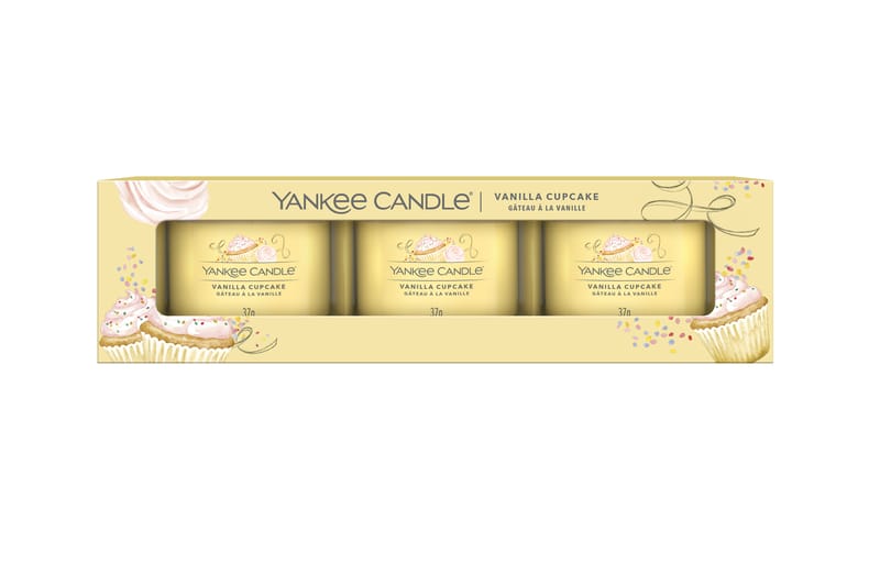 Filled Votive Vanilla Cupcake Doftljus 3-pack - Yankee Candle - Inredning - Dekoration & inredningsdetaljer