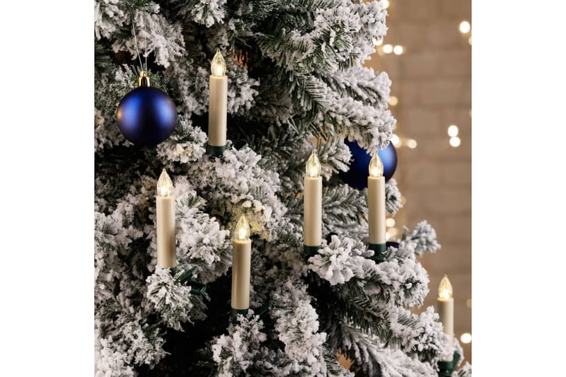 HI Trådlösa julgransljus med fjärrkontroll 10 st - Vit - Inredning - Julpynt & helgdekoration - Julpynt & juldekoration - Plastgran