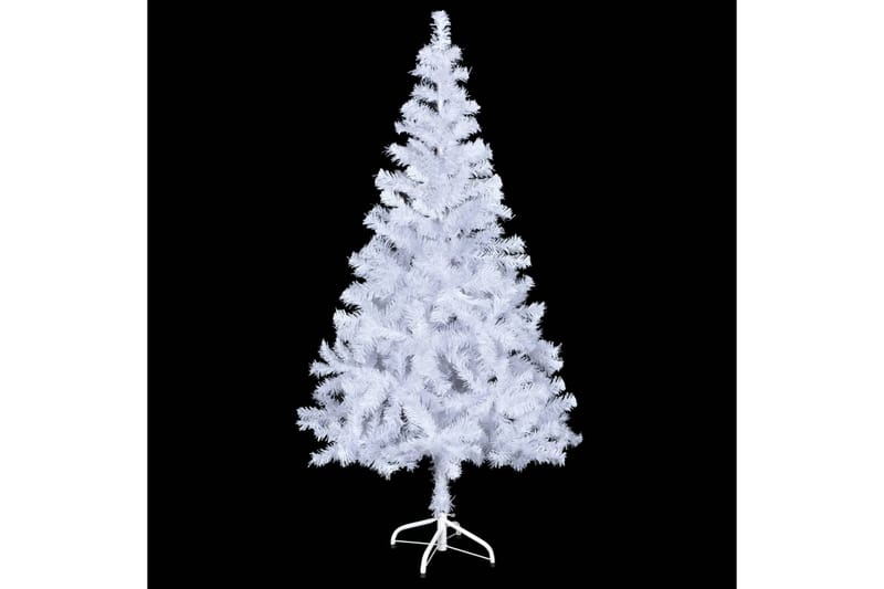 Plastgran med LED och julgranskulor 150 cm 380 grenar - Vit - Inredning - Julpynt & helgdekoration - Julpynt & juldekoration - Plastgran