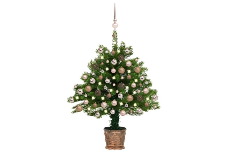 Plastgran med LED och julgranskulor 90 cm grön - Inredning - Julpynt & helgdekoration - Julpynt & juldekoration - Plastgran