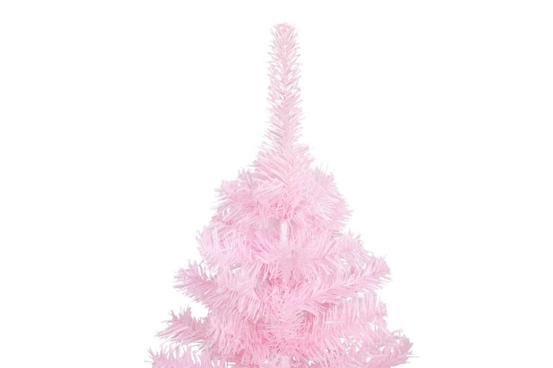 Plastgran med stativ och LED rosa 240 cm PVC - Rosa - Inredning - Julpynt & helgdekoration - Julpynt & juldekoration - Plastgran