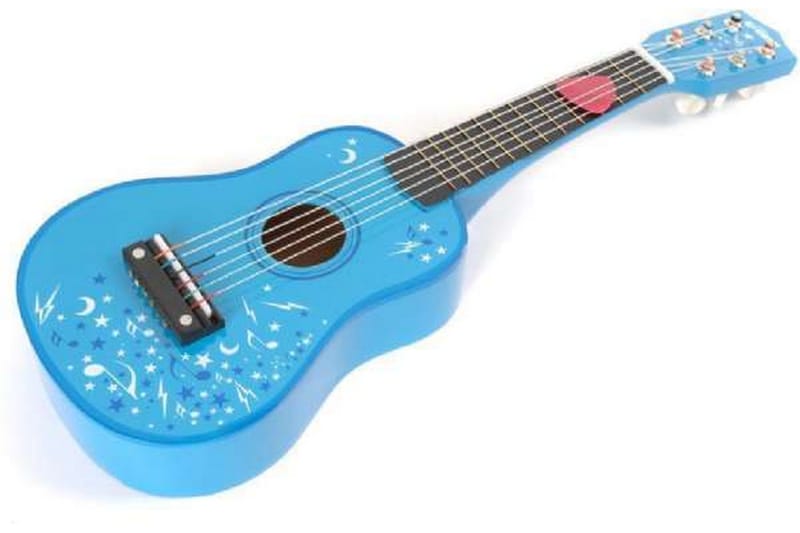 Blå gitarr - Blå - Inredning - Inredning barnrum & leksaker - Leksaker - Träleksaker