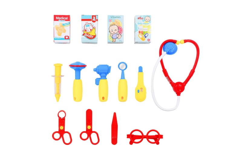 Doktorsleksak för barn 15 delar 38x30x67,5 cm - Flerfärgad - Inredning - Inredning barnrum & leksaker - Leksaker - Babyleksaker