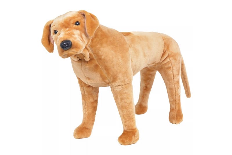 Stående leksakshund labrador ljusbrun XXL