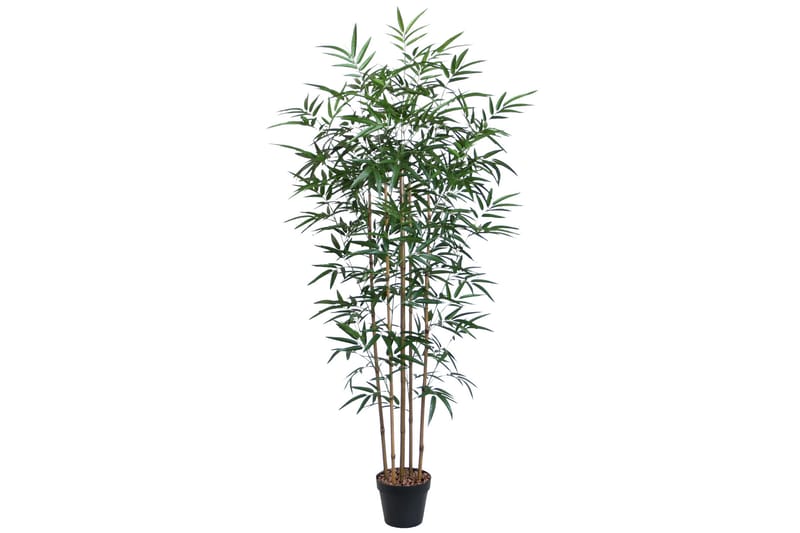 Grön växt BAMBOO H150cm 5 grenar svart kruka - Inredning - Konstgjorda växter & plastväxter