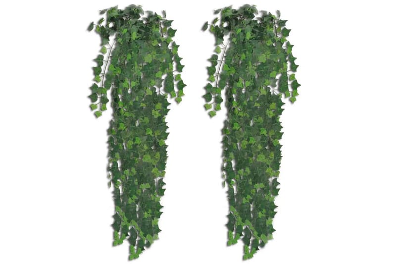 Konstgjord murgröna 2 st grön 90 cm - Grön - Utemöbler - Balkong - Balkongodling - Balkongblommor
