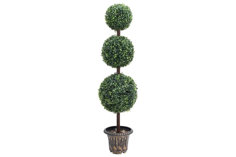 Konstväxt buxbom bollformad med kruka 118 cm grön - Grön - Inredning - Konstgjorda växter & plastväxter