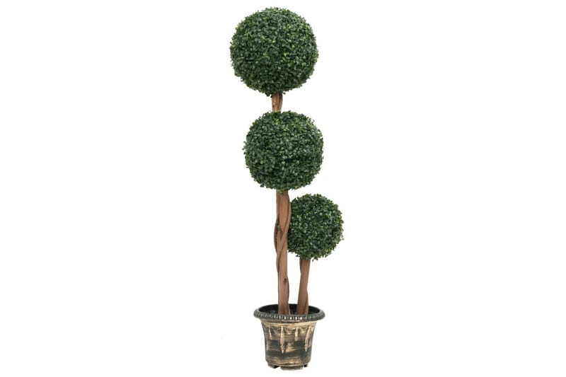 Konstväxt buxbom bollformad med kruka 119 cm grön - Grön - Inredning - Konstgjorda växter & plastväxter