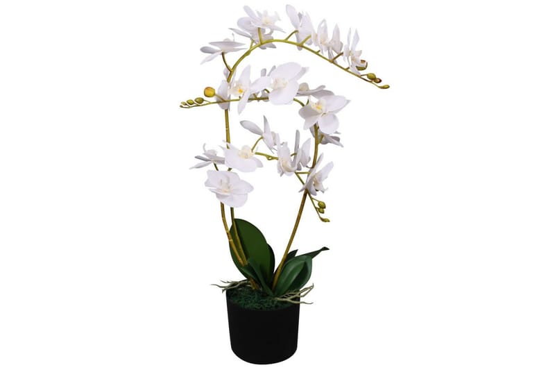 Konstväxt Orkidé med kruka 65 cm vit - Vit - Inredning - Konstgjorda växter & plastväxter