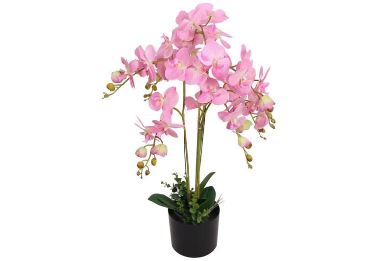 Konstväxt Orkidé med kruka 75 cm rosa - Rosa - Inredning - Konstgjorda växter & plastväxter