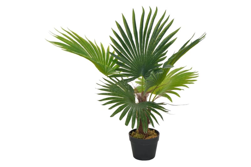 Konstväxt Palm med kruka 70 cm grön - Grön - Inredning - Konstgjorda växter & plastväxter