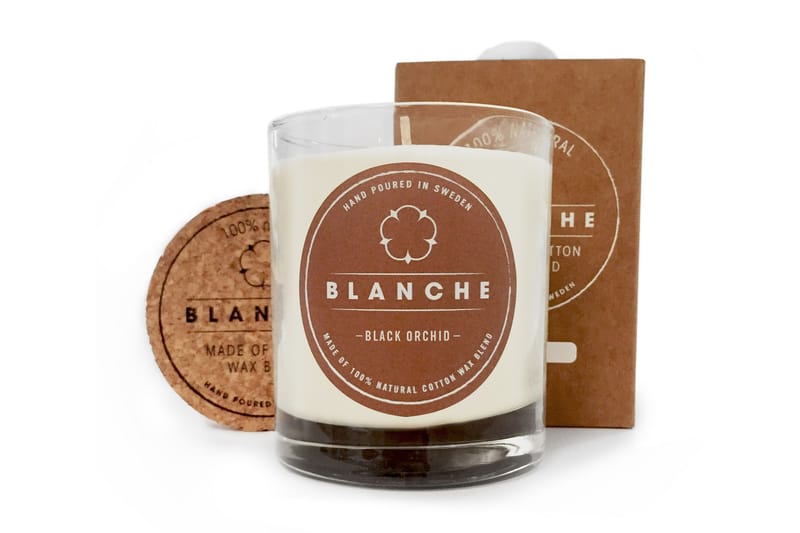 Blanche - Large Black Orchid - Inredning - Ljus & dofter - Stearinljus - Doftljus