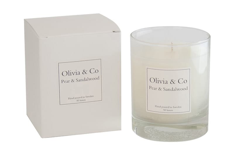 Olivia & Co Large - Pear & Sandalwood - Inredning - Ljus & dofter - Stearinljus - Doftljus