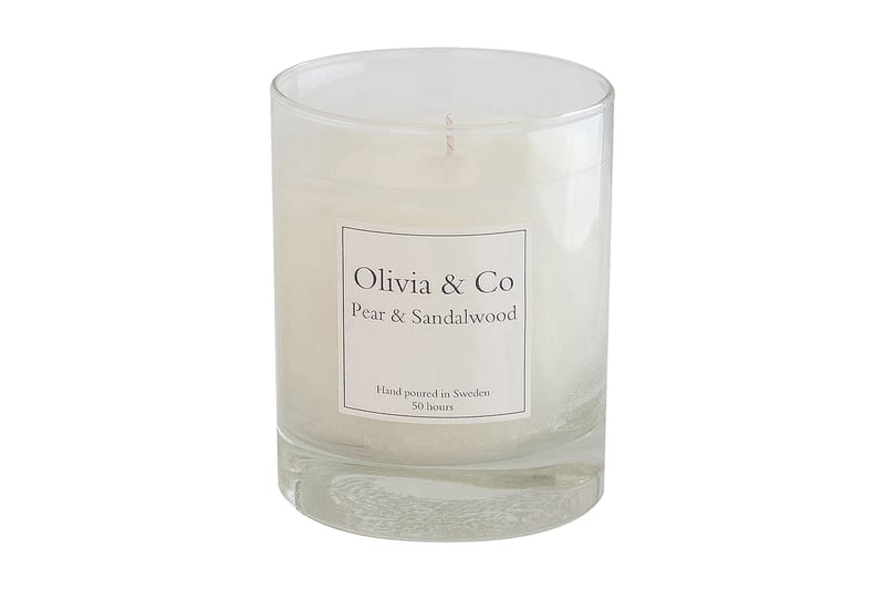 Olivia & Co Large - Pear & Sandalwood - Inredning - Ljus & dofter - Stearinljus - Doftljus