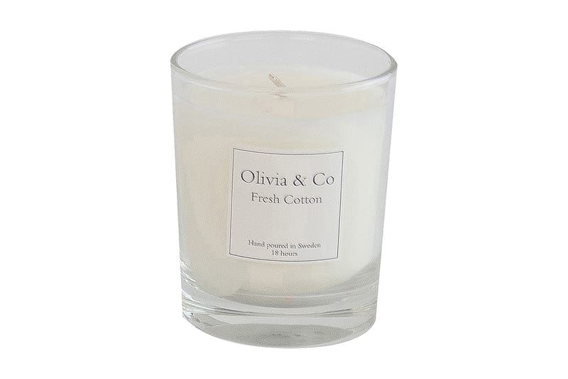 Olivia & Co Small - Fresh Cotton - Inredning - Ljus & dofter - Stearinljus - Doftljus