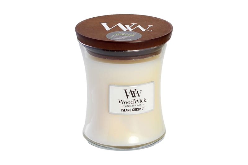 WoodWick Medium - Island Coconut - Inredning - Ljus & dofter - Stearinljus - Doftljus