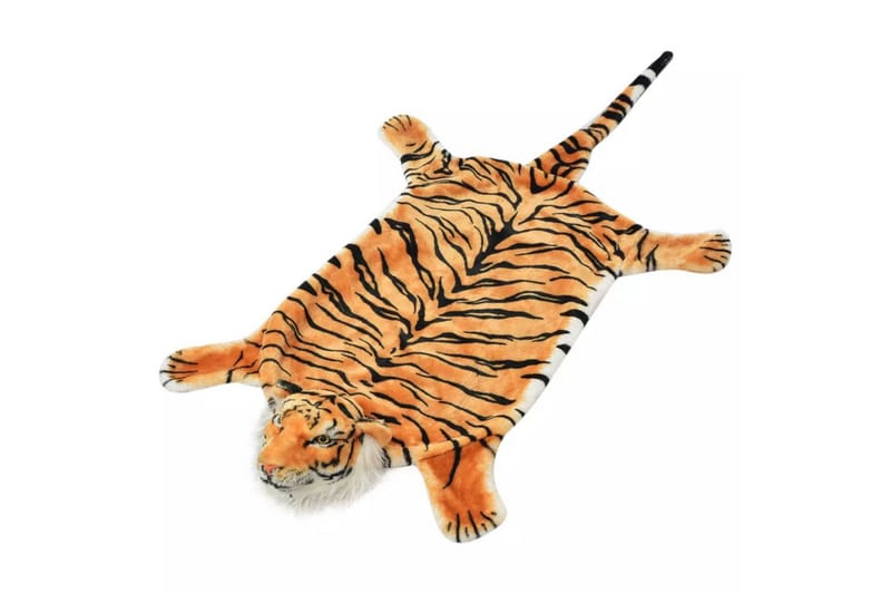 Tigermatta plysch 144 cm brun - Brun - Heminredning - Mattor - Barnmatta