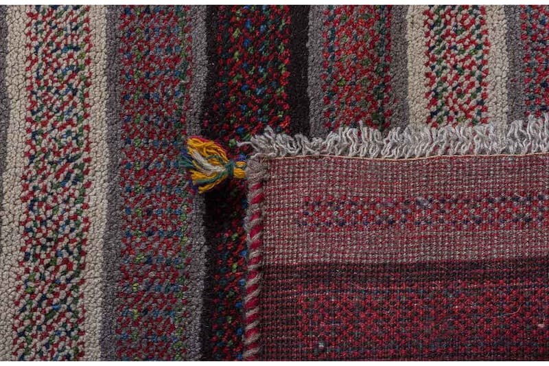 Handknuten Gabbeh Shiraz Ull Grå/Creme 88x178cm - Heminredning - Mattor - Orientaliska mattor
