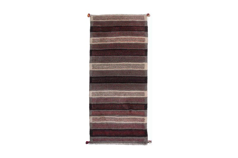 Handknuten Gabbeh Shiraz Ull Grå/Creme 88x178cm - Heminredning - Mattor - Orientaliska mattor