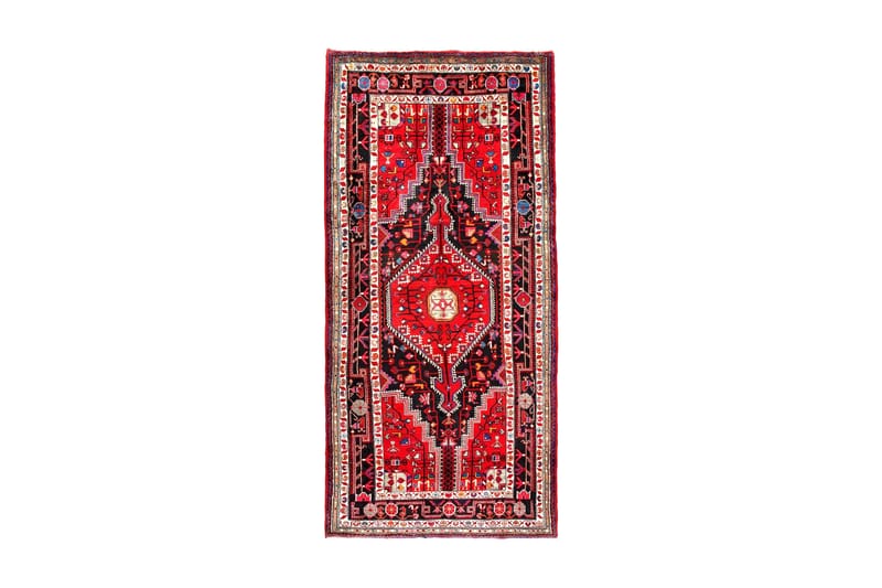 Handknuten Persisk Matta 145x315 cm - Röd/Svart - Heminredning - Mattor - Orientaliska mattor