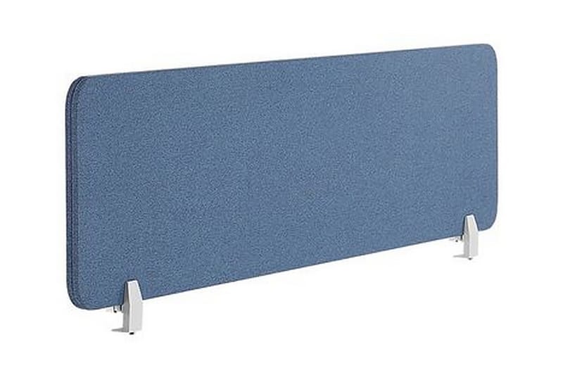 Avskärmning för skrivbord 160 x 40 cm blå WALLY - Blå - Inredning - Rumsavdelare - Avskärmning skrivbord