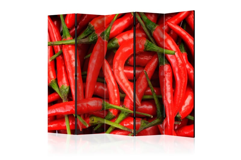 Rumsavdelare Chili Pepper - Background II 225x172 cm - Artgeist sp. z o. o. - Förvaring - Hylla - Bokhylla