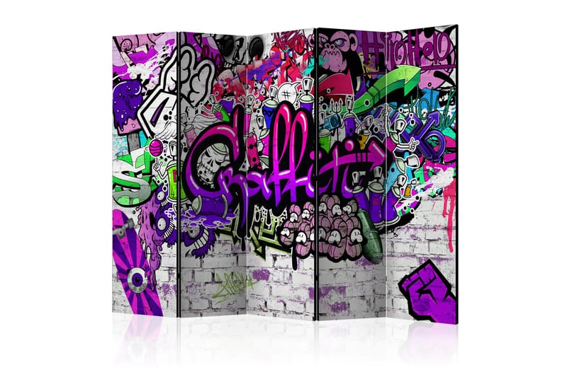Rumsavdelare Purple Graffiti 225x172 - Artgeist sp. z o. o. - Inredning - Rumsavdelare
