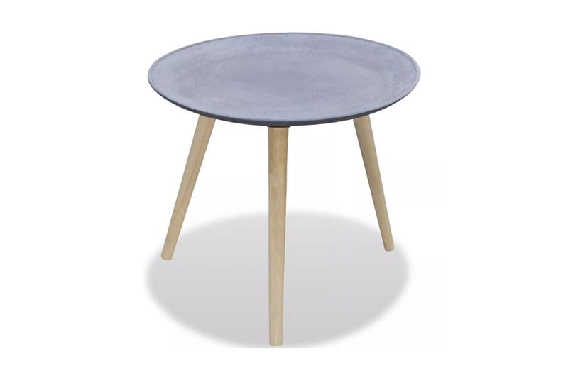 Sidobord rund grå betonglook - Grå - Heminredning - Småmöbler - Brickbord & småbord