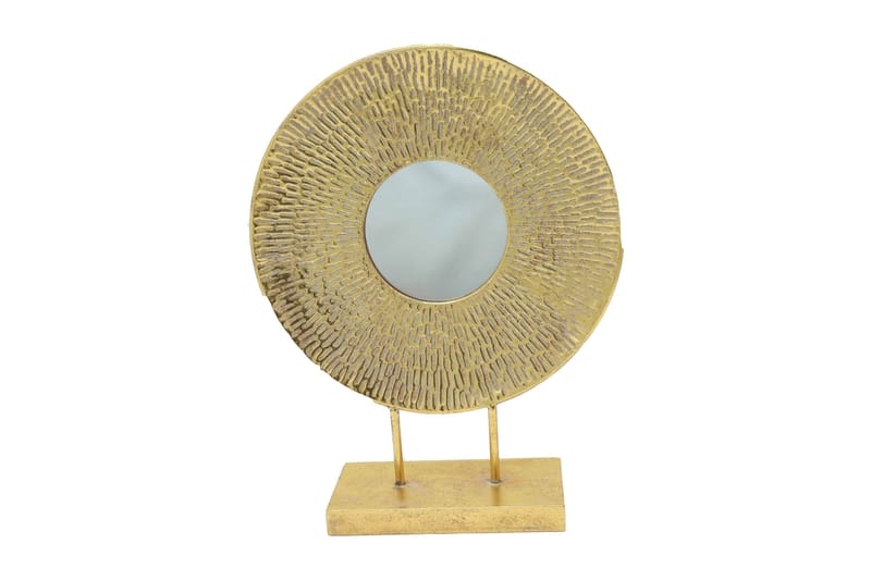 Spegel Metallram På Fot Guld Ø40 cm - Guld - Inredning - Speglar - Väggspegel