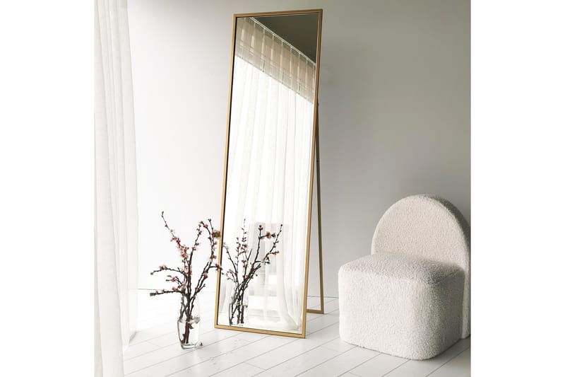 Darndale Spegel 50x170 cm - Guld/Härdat Glas - Inredning - Speglar - Golvspegel