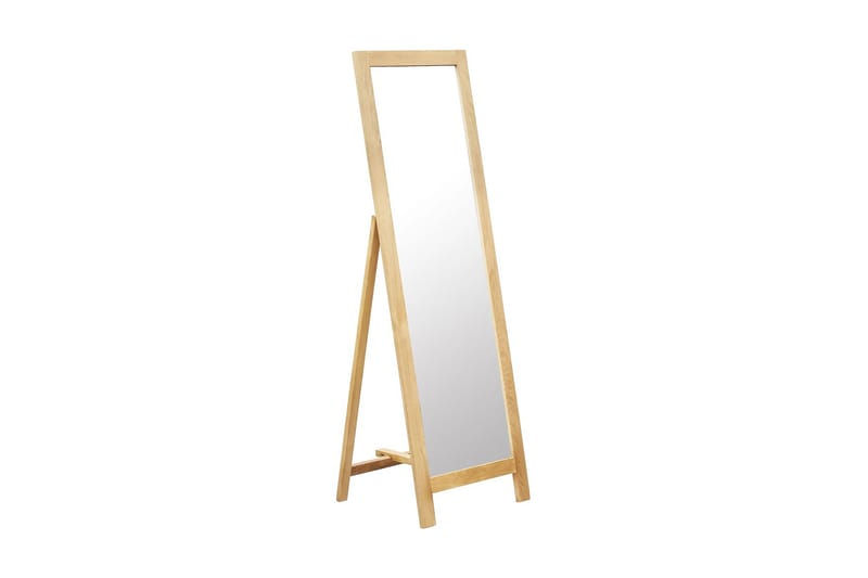 Fristående spegel 48x46,5x150 cm massiv ek - Brun - Inredning - Speglar - Golvspegel