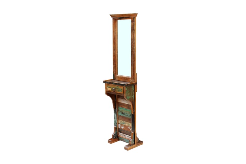 Hallspegel massivt återvunnet trä 47x23x180 cm - Flerfärgad - Inredning - Speglar - Golvspegel