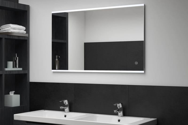 Badrumsspegel LED med touch-sensor 100x60 cm - Silver - Inredning - Speglar - Sminkspegel