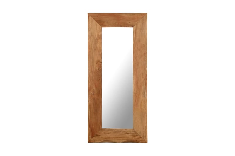 Sminkspegel 50x110 cm massivt akaciaträ - Brun - Inredning - Speglar - Sminkspegel