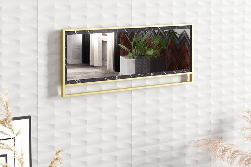 Cofield Spegel 90 cm - Guld|Svart - Inredning - Speglar - Väggspegel