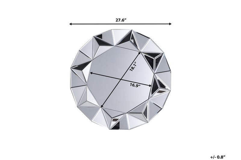 Habay Spegel 70 cm - Silver - Inredning - Speglar - Väggspegel