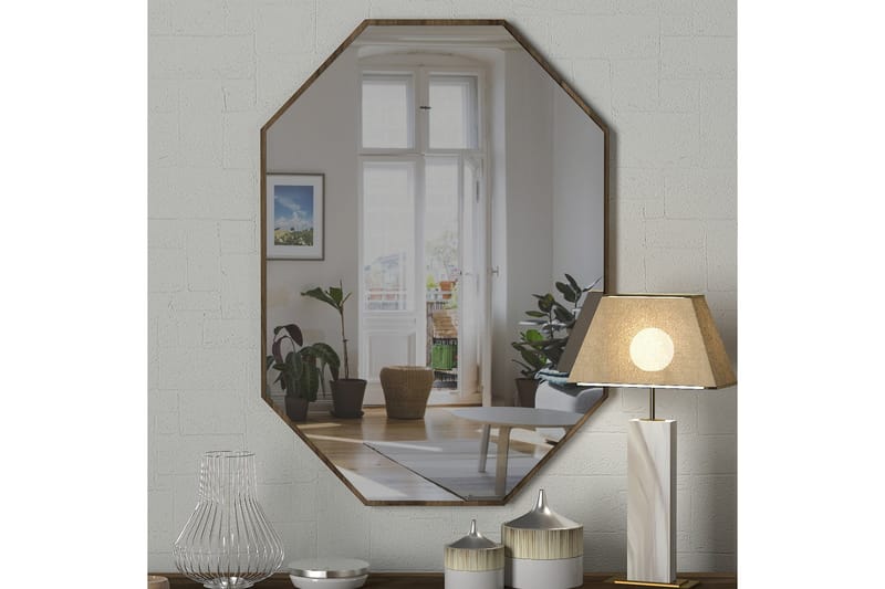 Riddlesworth Spegel 70 cm - Valnöt - Inredning - Speglar - Hallspegel
