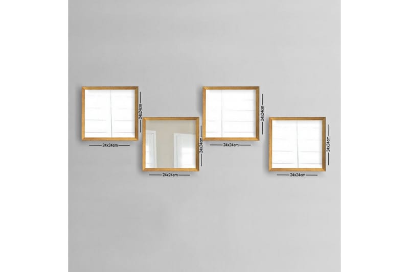 Sarata Spegel - Guld/Silver - Inredning - Speglar - Väggspegel