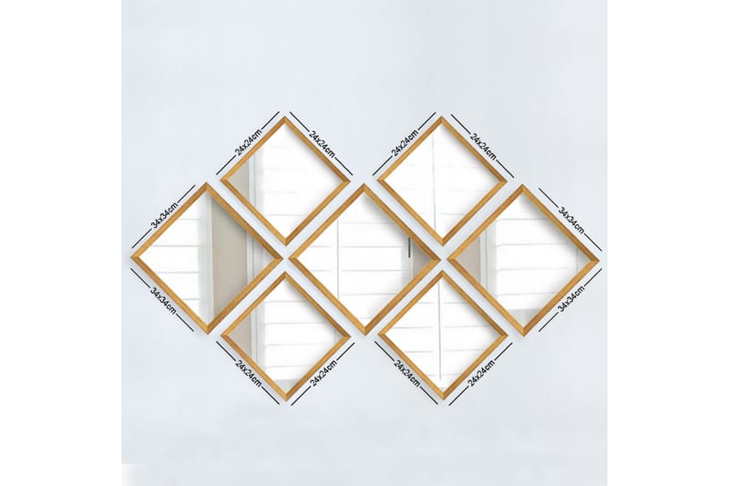 Sarata Spegel - Guld/Silver - Inredning - Speglar - Väggspegel