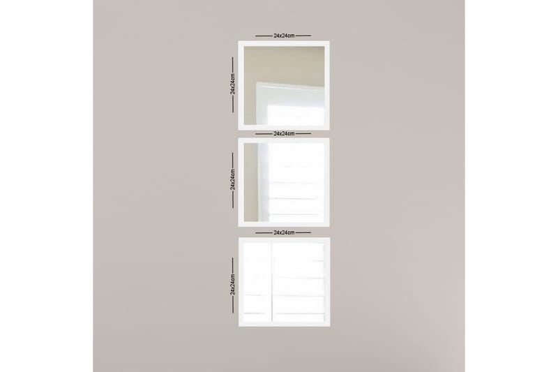 Sarata Spegel - Vit/Silver - Inredning - Speglar - Väggspegel
