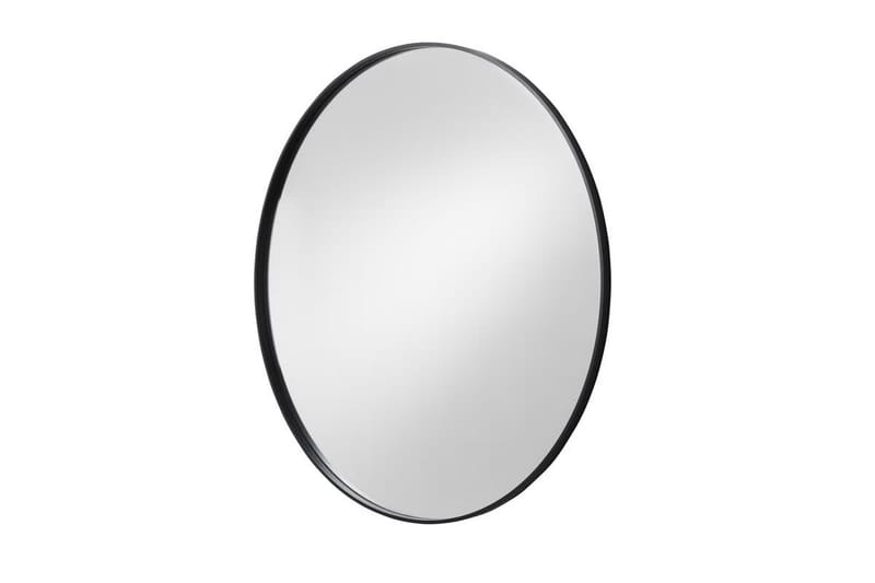 Siljan Spegel Diameter 80 cm Rund Djup Ram Svart - Sesvan - Inredning - Speglar - Väggspegel