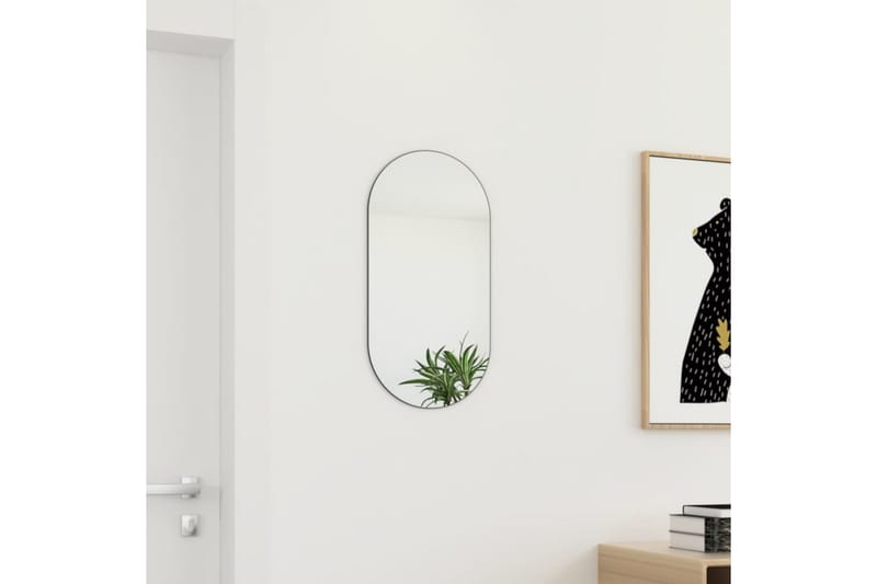 Spegel 60x30 cm glas - Vit - Inredning - Speglar - Hallspegel