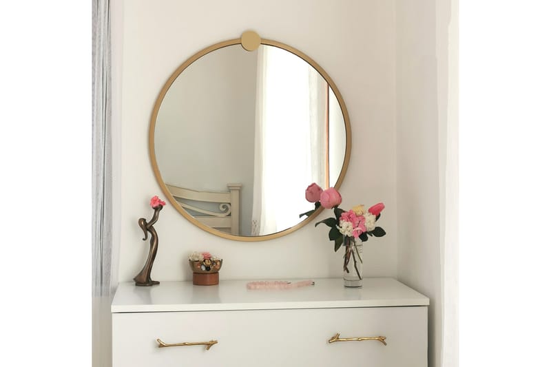 Spegel 60x60 cm - Guld - Inredning - Speglar - Väggspegel