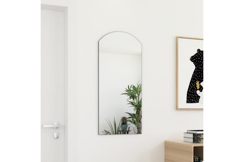 Spegel 90x45 cm glas - Vit - Inredning - Speglar - Väggspegel