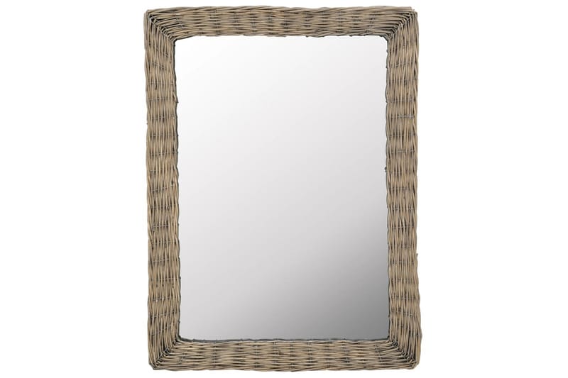 Spegel i korgmaterial 60x80 cm brun - Brun - Inredning - Speglar - Väggspegel