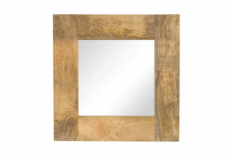 Spegel i massivt mangoträ 50x50 cm - Brun - Inredning - Speglar - Hallspegel