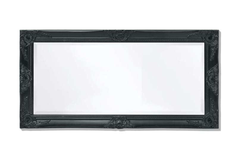 Vägglampa i barockstil 100x50 cm svart - Svart - Inredning - Speglar - Väggspegel
