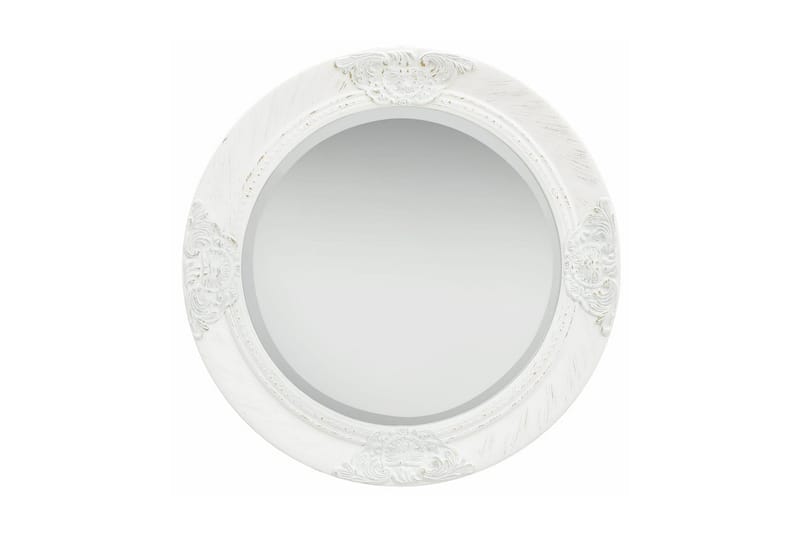 Väggspegel barockstil 50 cm vit - Vit - Inredning - Speglar - Väggspegel