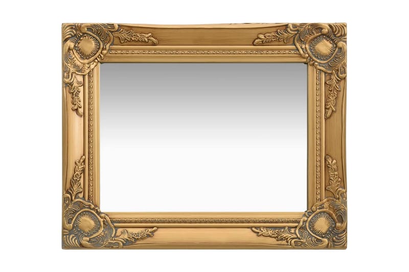 Väggspegel barockstil 50x40 cm guld - Guld - Inredning - Speglar - Väggspegel