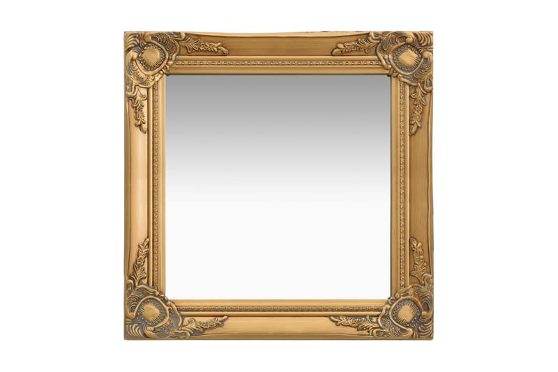 Väggspegel barockstil 50x50 cm guld - Guld - Inredning - Speglar - Väggspegel